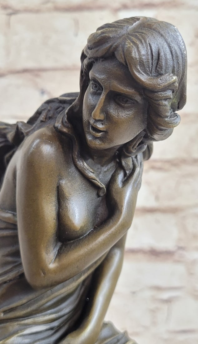 Nude Lady Bronze Statue - 9