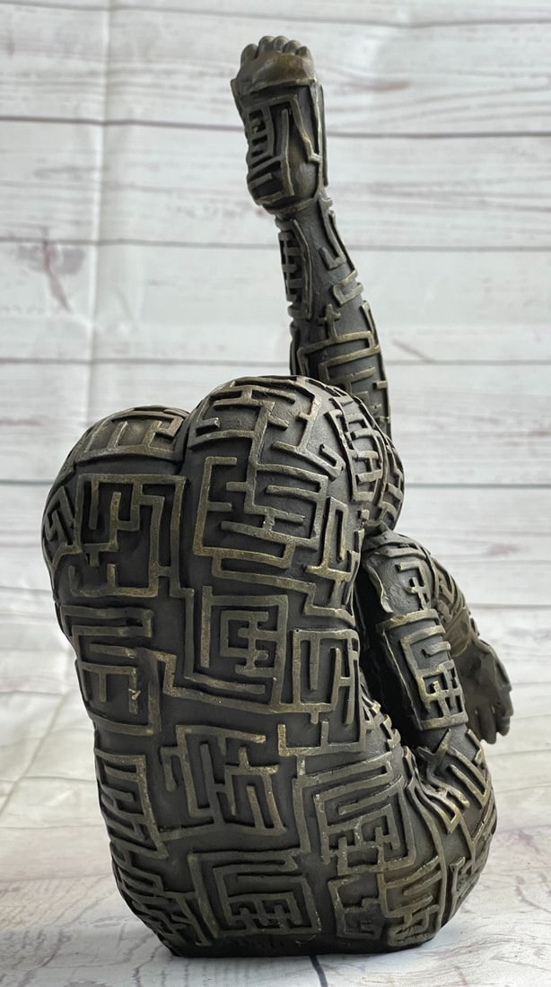 Yoga Exercise Bronze Sculpture - 5