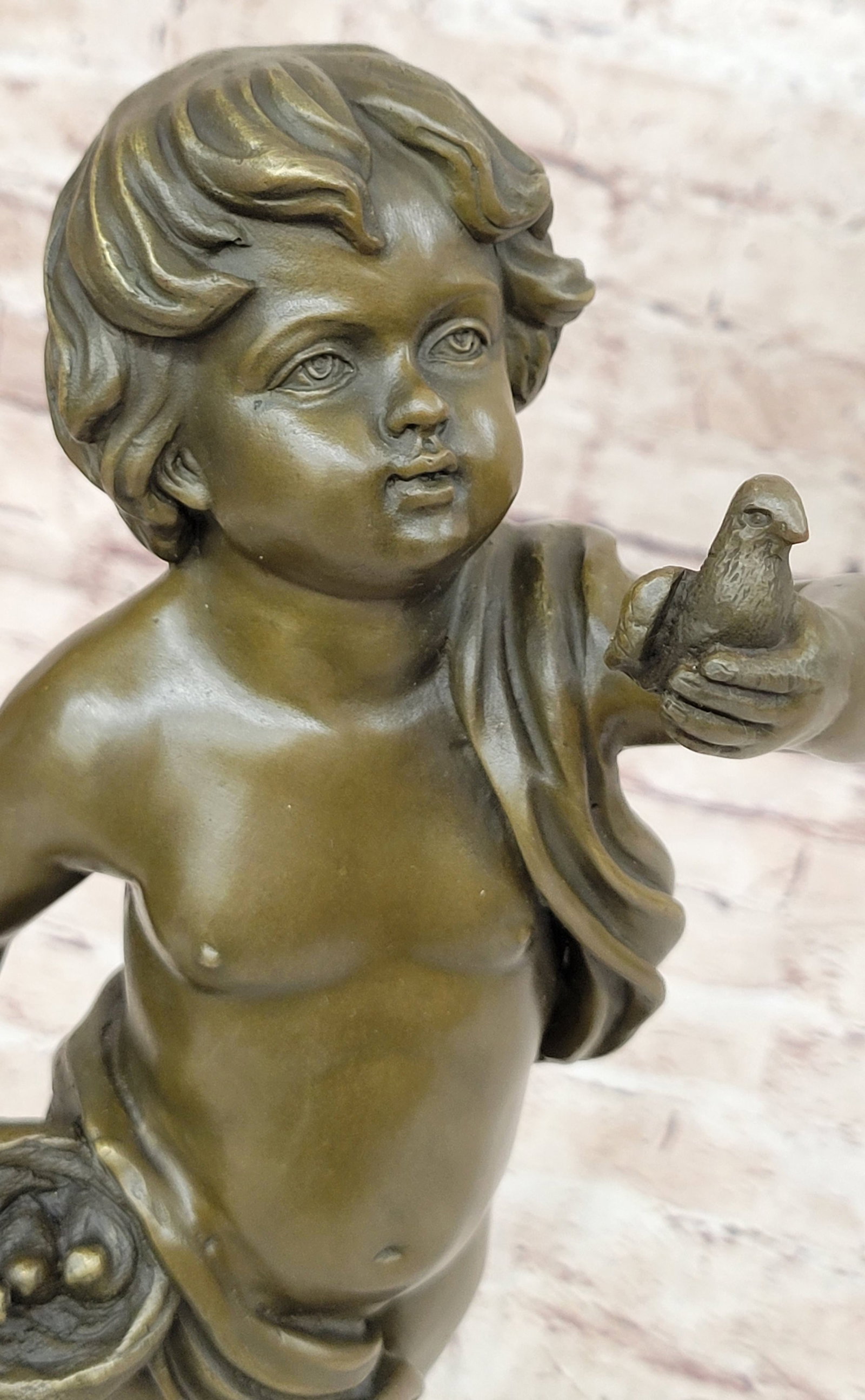 Delightful Boy Bronze Statue - 6