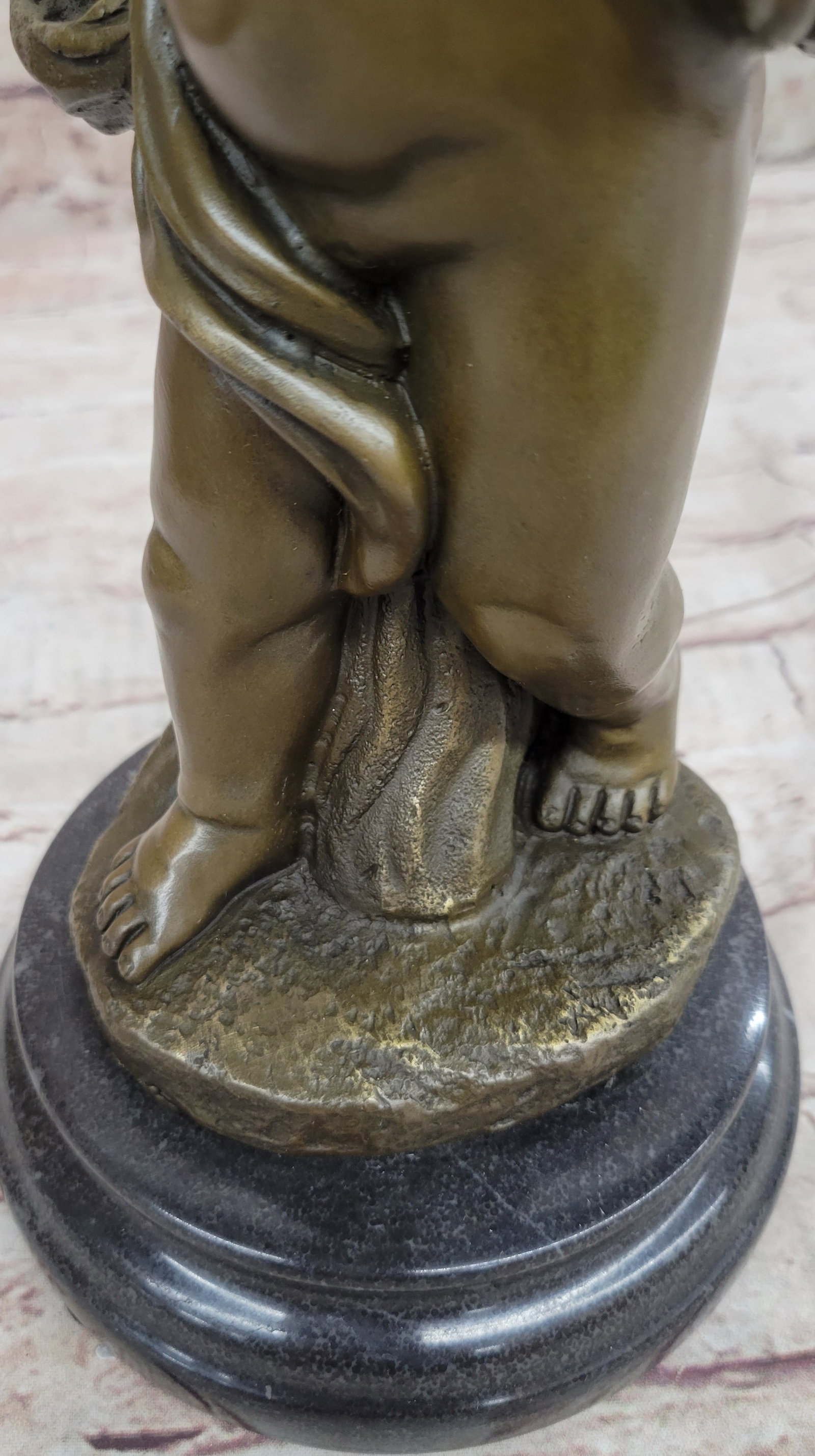 Delightful Boy Bronze Statue - 9