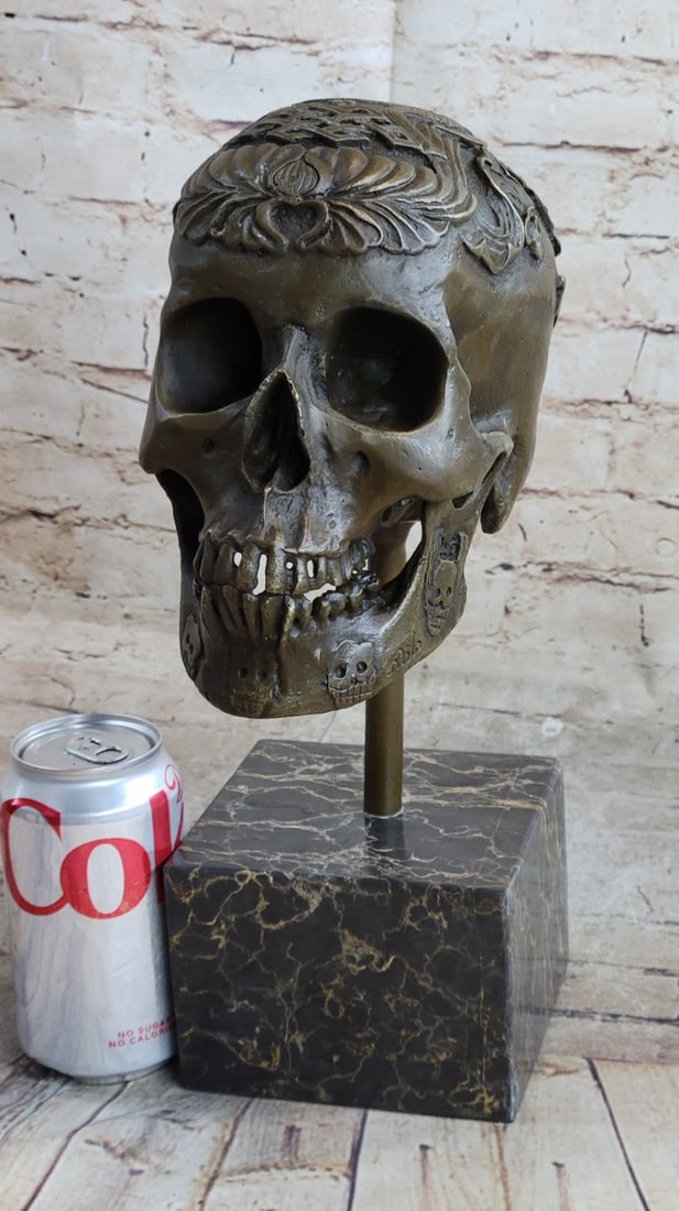 Skeleton Bronze Sculpture - 2