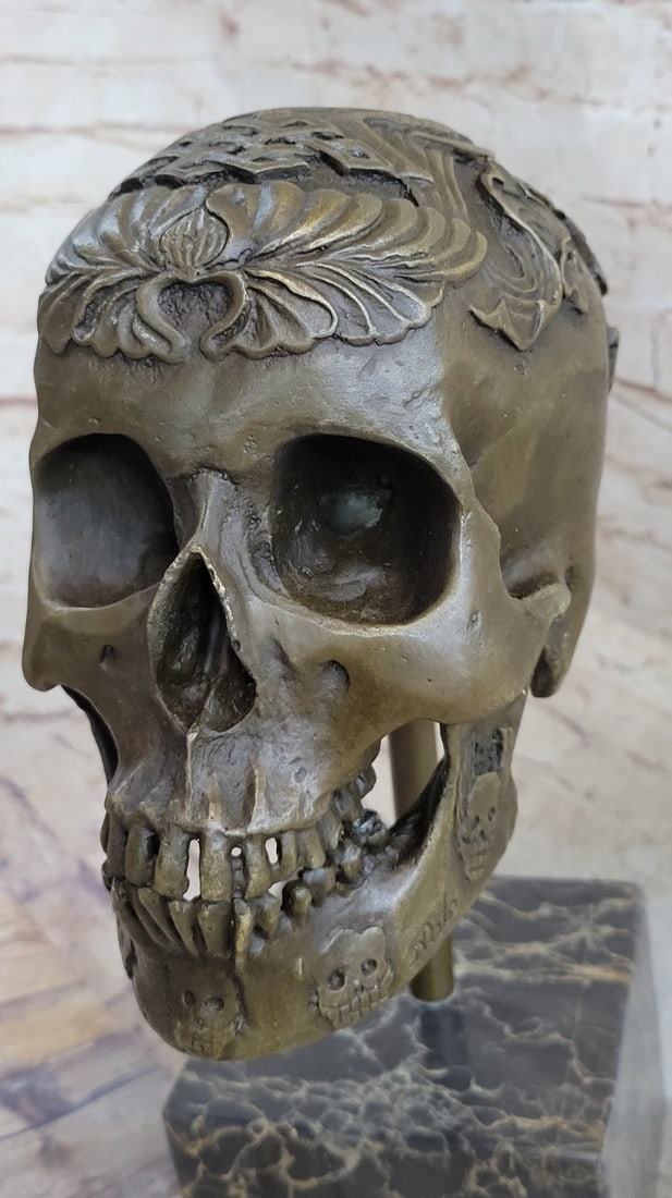 Skeleton Bronze Sculpture - 7