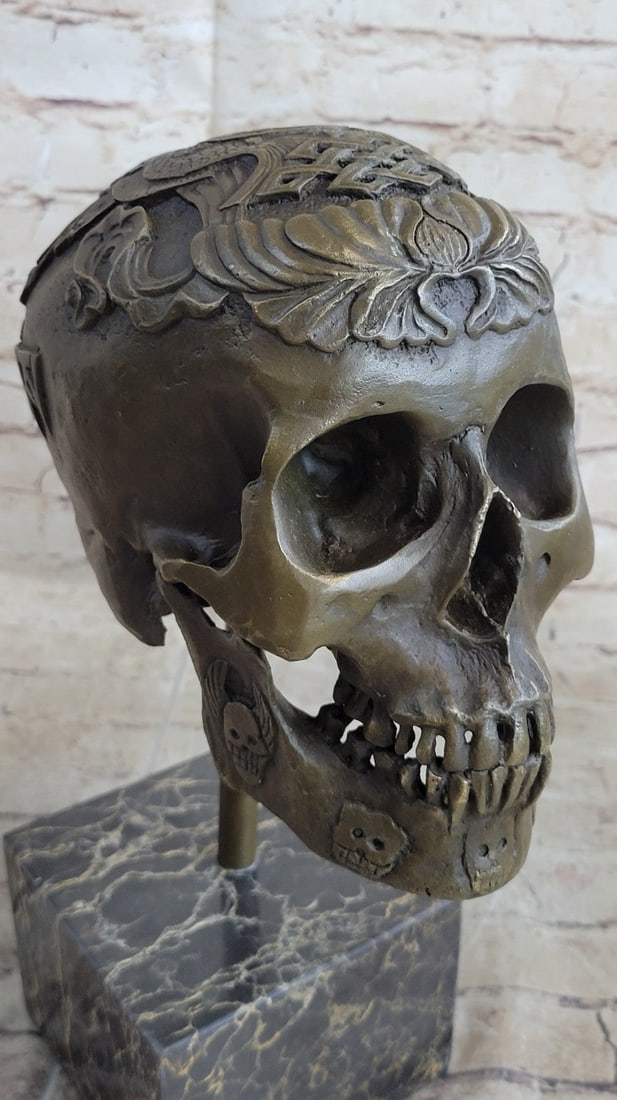 Skeleton Bronze Sculpture - 8