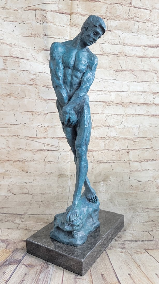 Nude Male Bronze Sculpture - 3