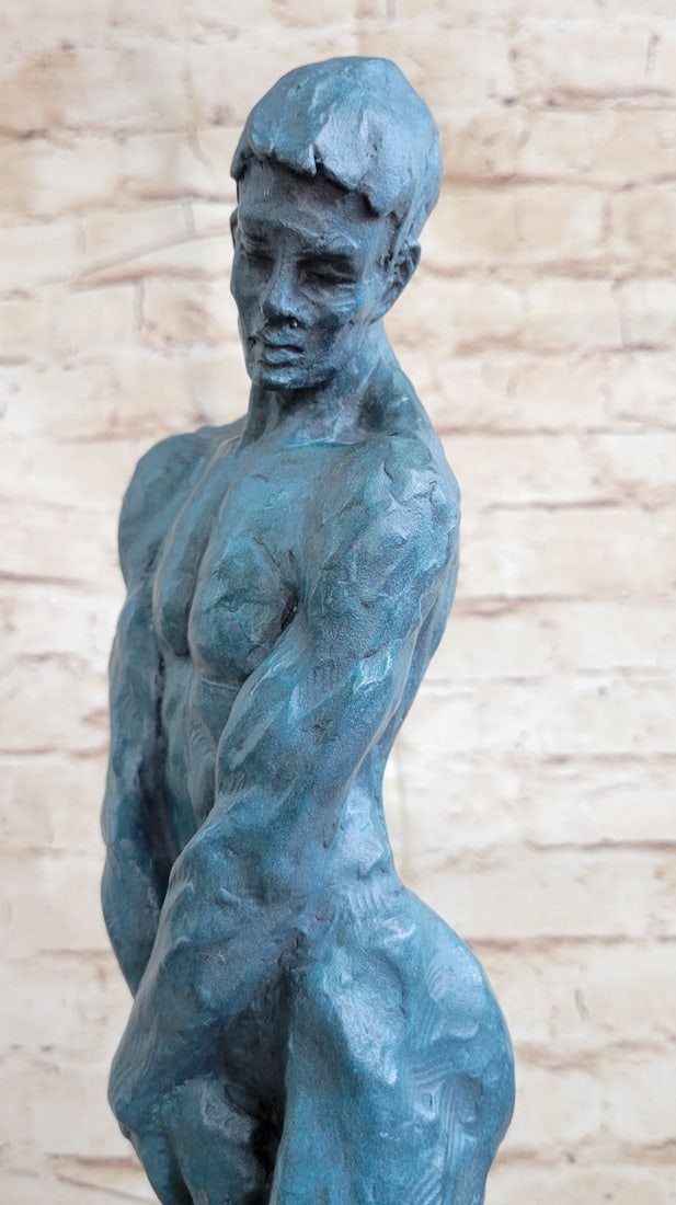 Nude Male Bronze Sculpture - 5
