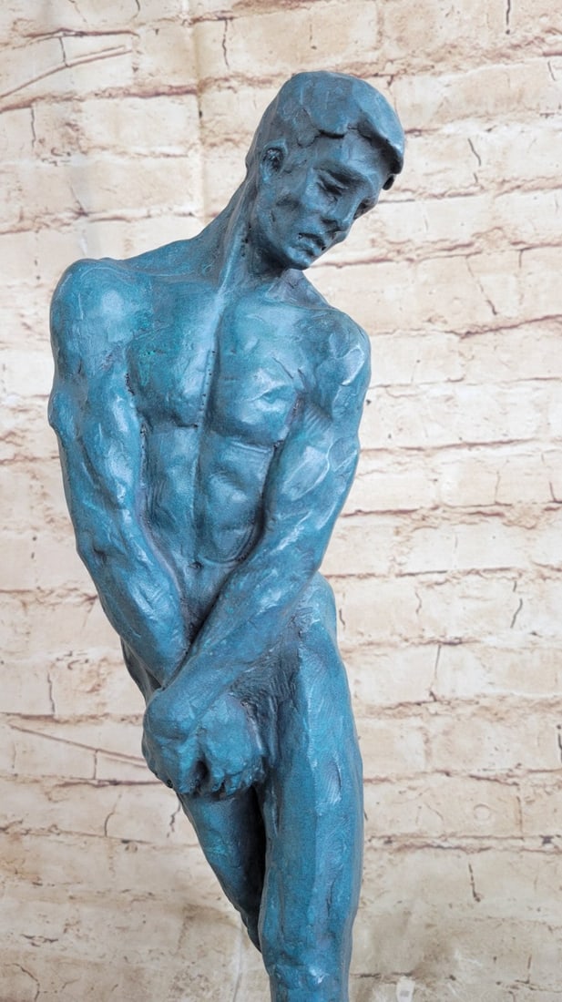 Nude Male Bronze Sculpture - 7
