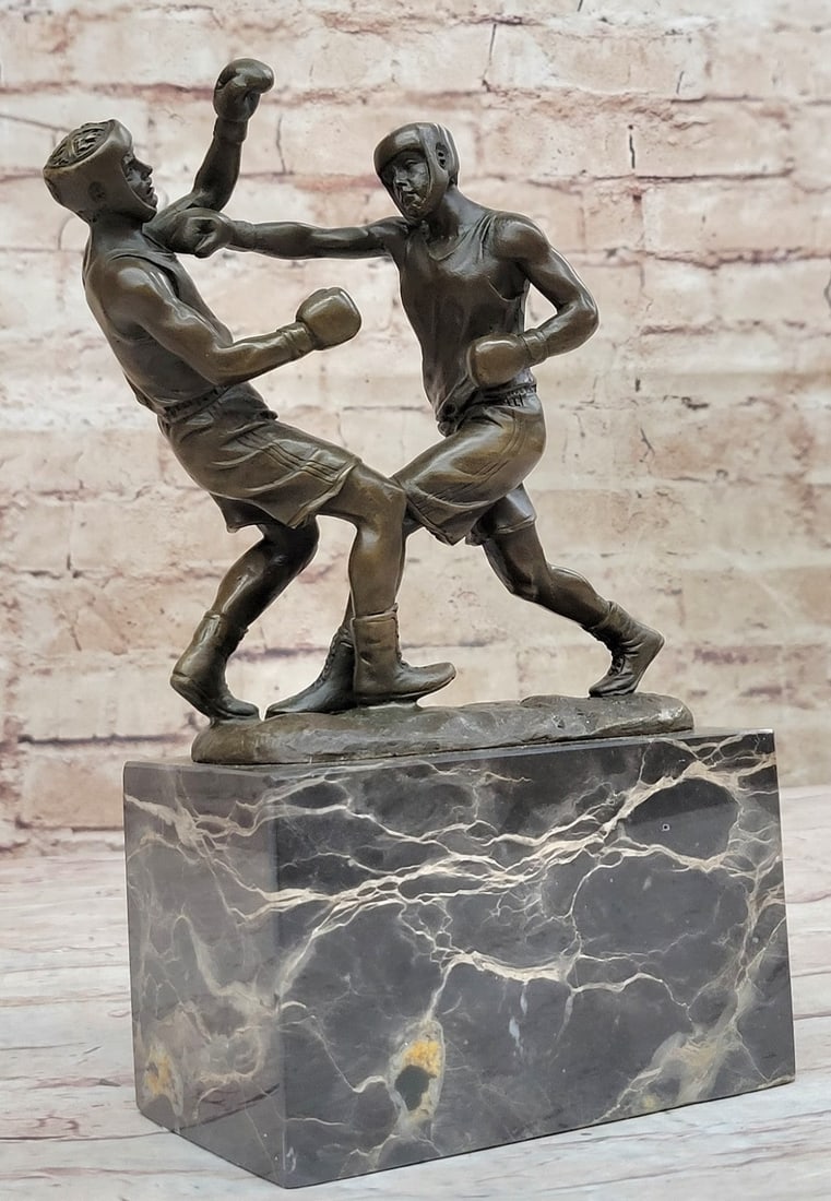 Last Round Boxing Bronze Statue - 3