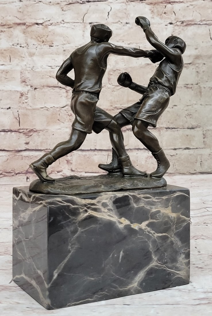 Last Round Boxing Bronze Statue - 4