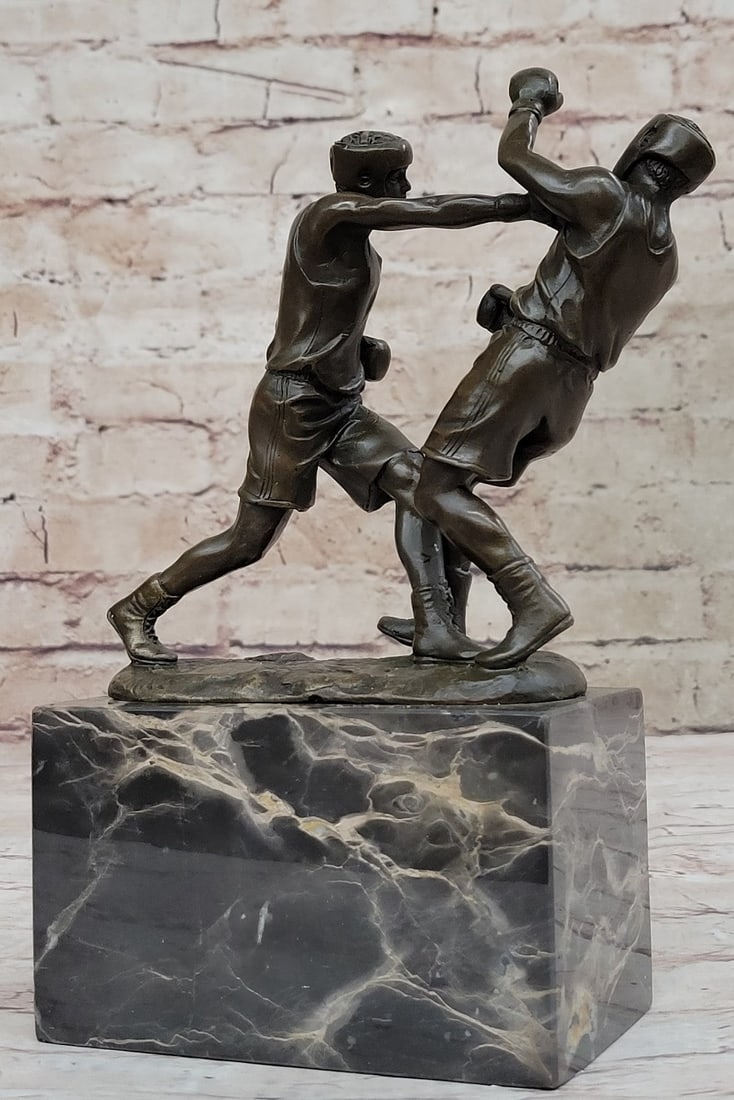 Last Round Boxing Bronze Statue - 5
