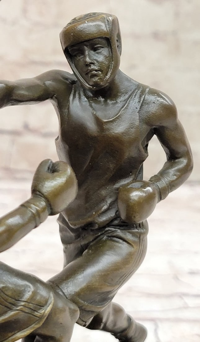 Last Round Boxing Bronze Statue - 6