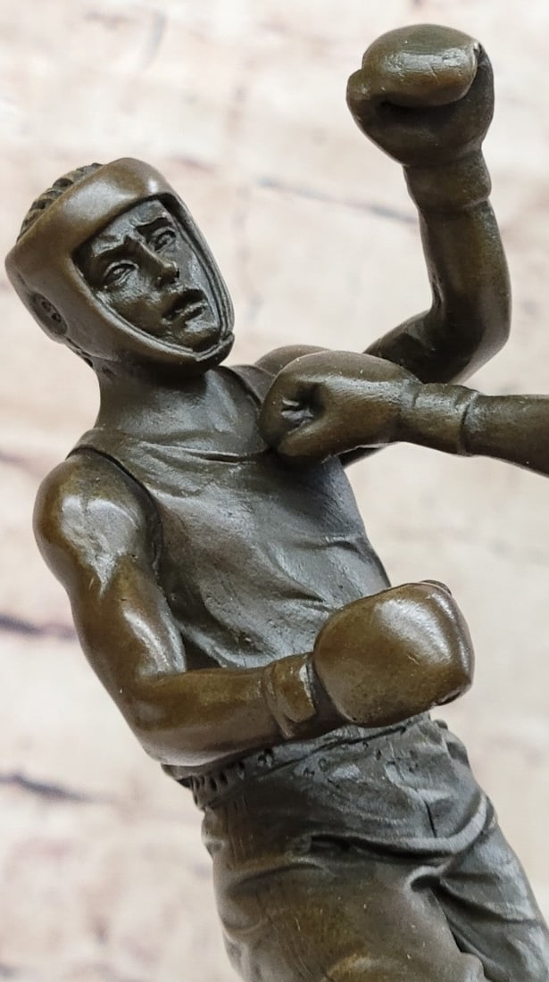 Last Round Boxing Bronze Statue - 7