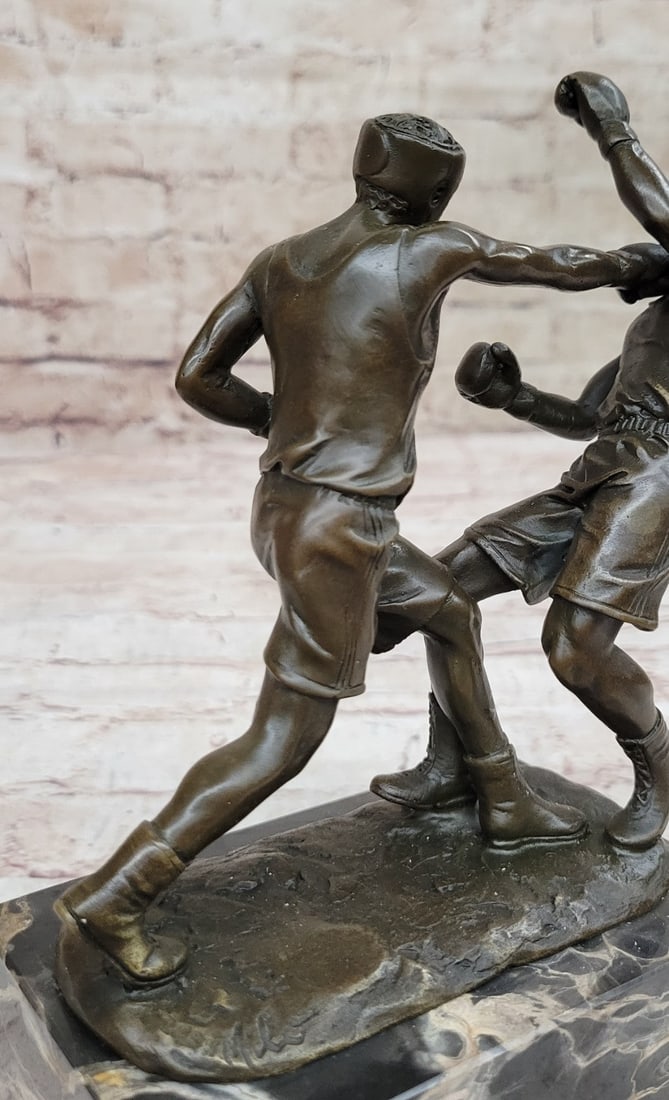 Last Round Boxing Bronze Statue - 8