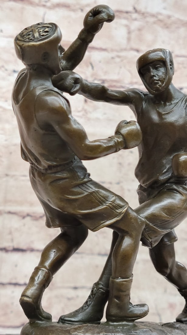 Last Round Boxing Bronze Statue - 9