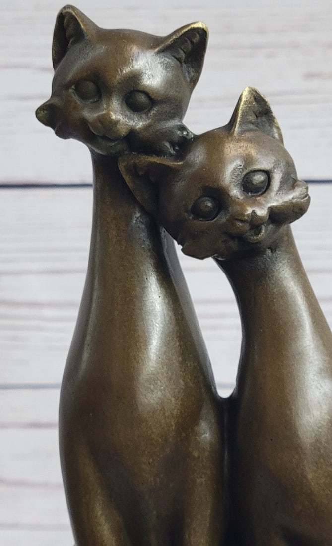 Two Cat Bronze Figurine - 6
