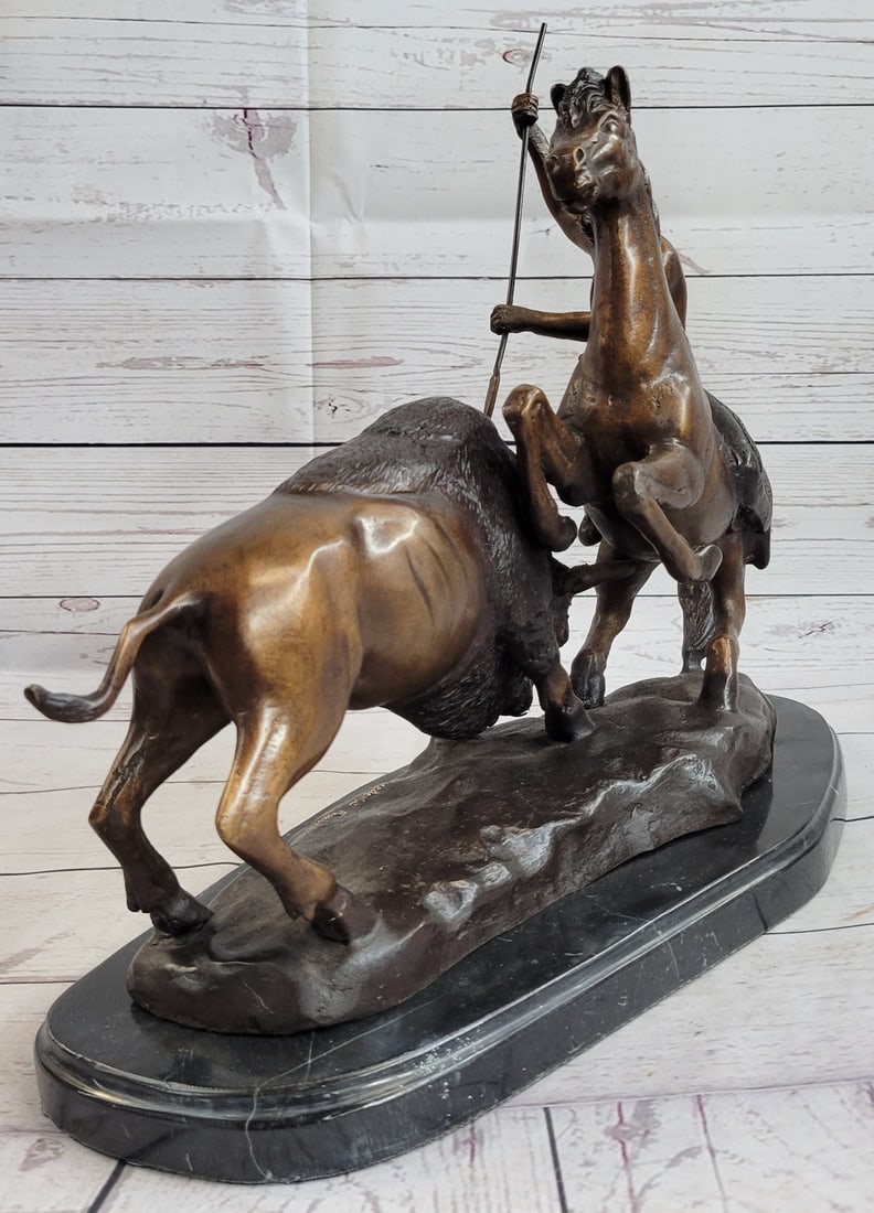 American Buffalo Bronze Statue - 4