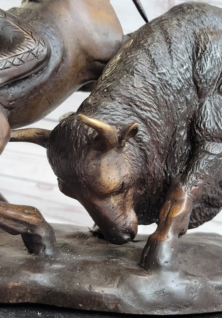 American Buffalo Bronze Statue - 7