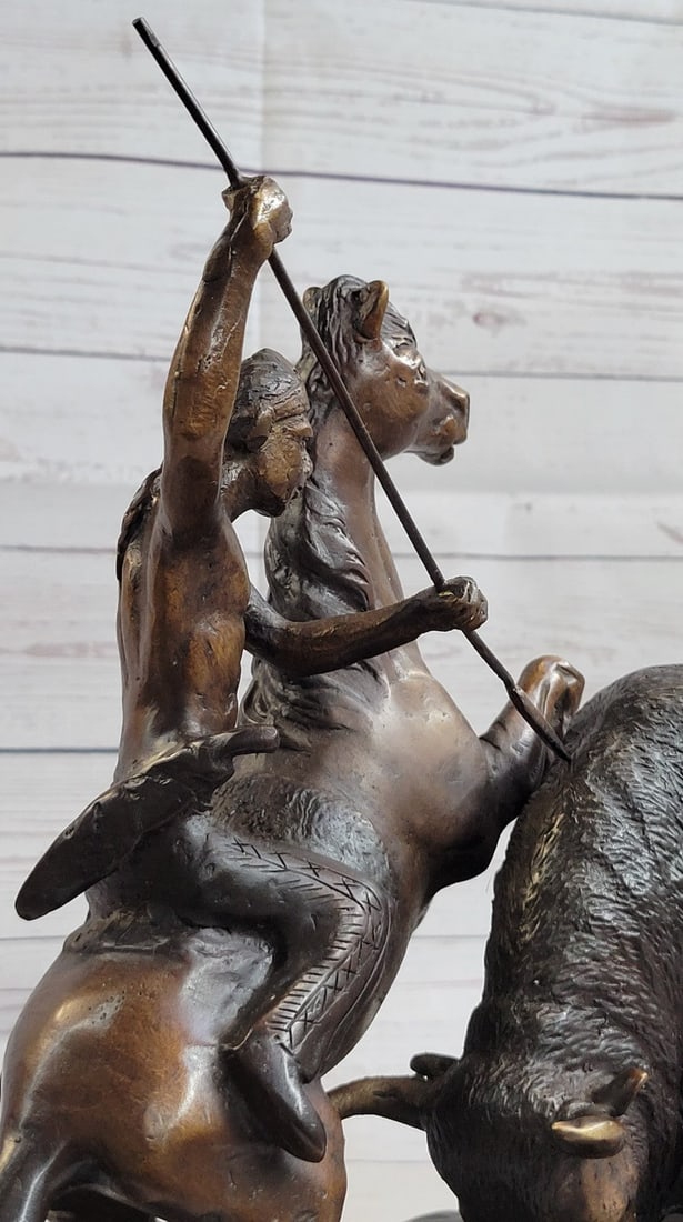 American Buffalo Bronze Statue - 9