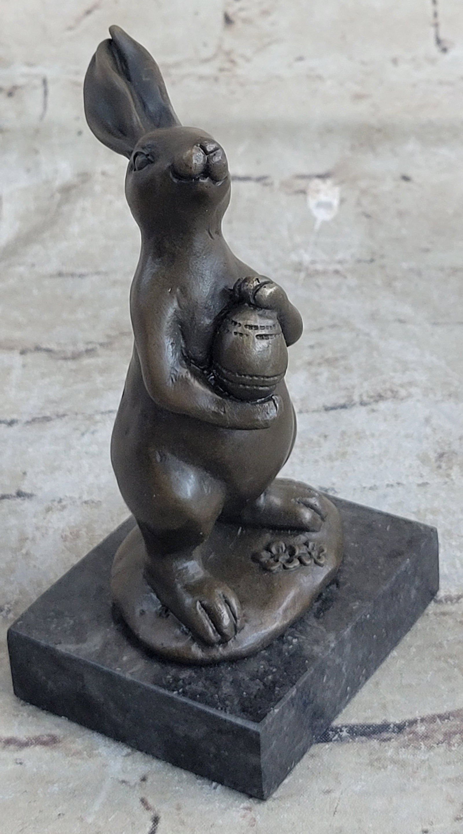 Mini Easter Bunny Bronze Sculpture - 3