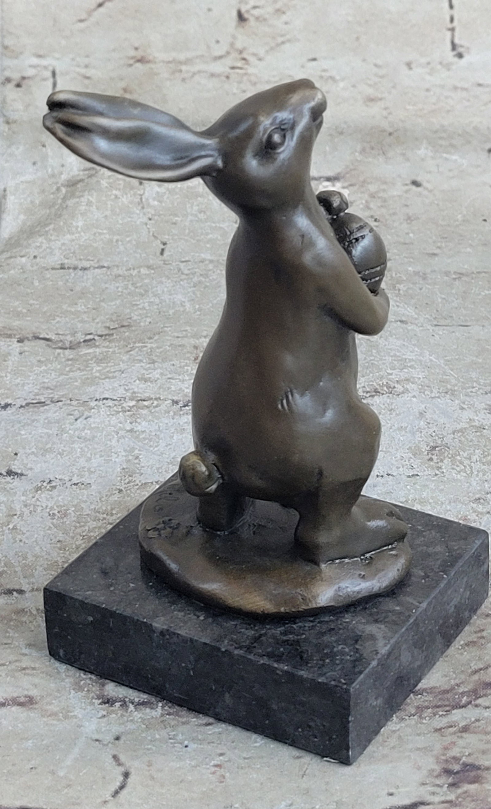 Mini Easter Bunny Bronze Sculpture - 4