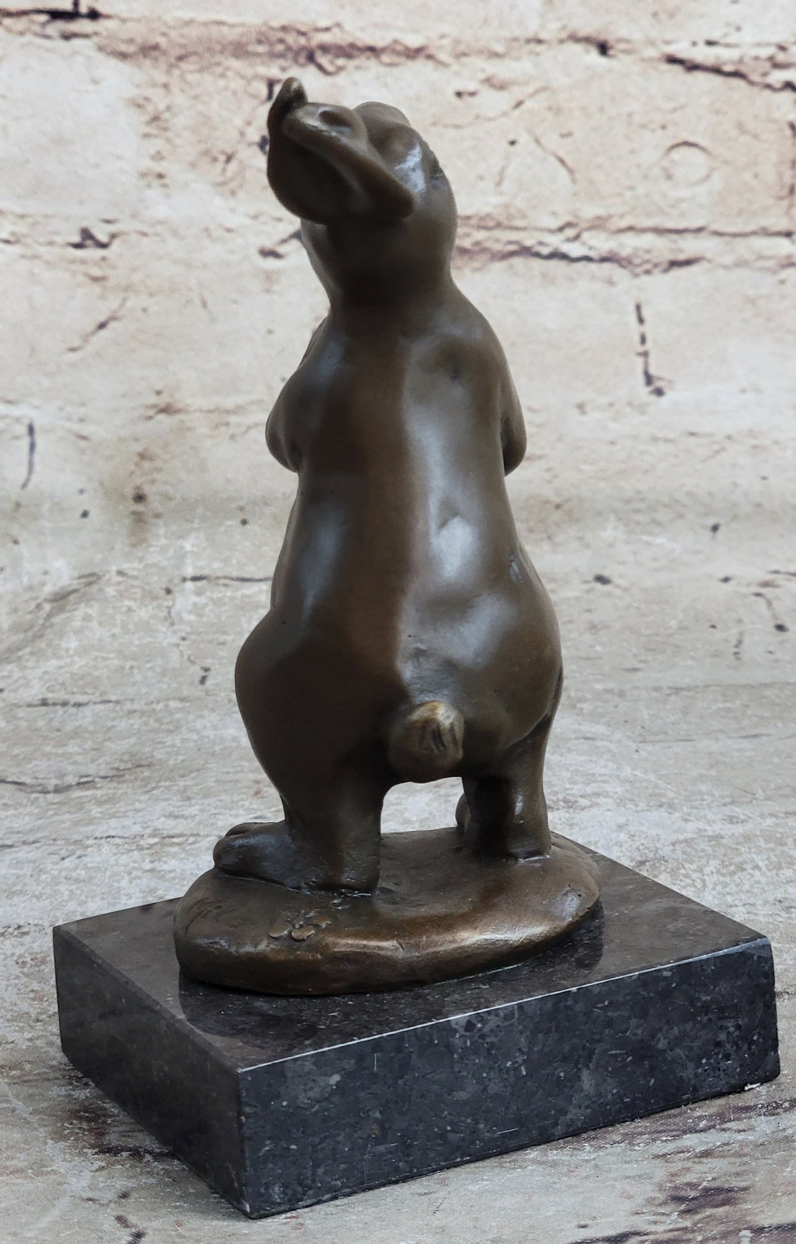 Mini Easter Bunny Bronze Sculpture - 5