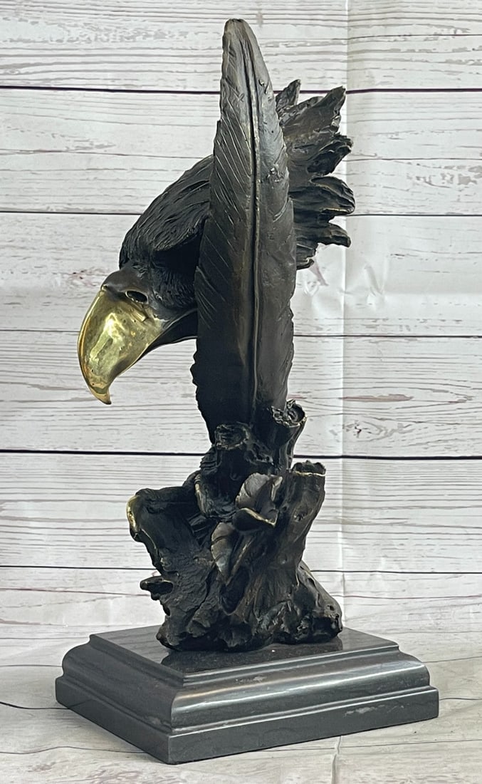 American Eagle Bronze Sculpture - 3