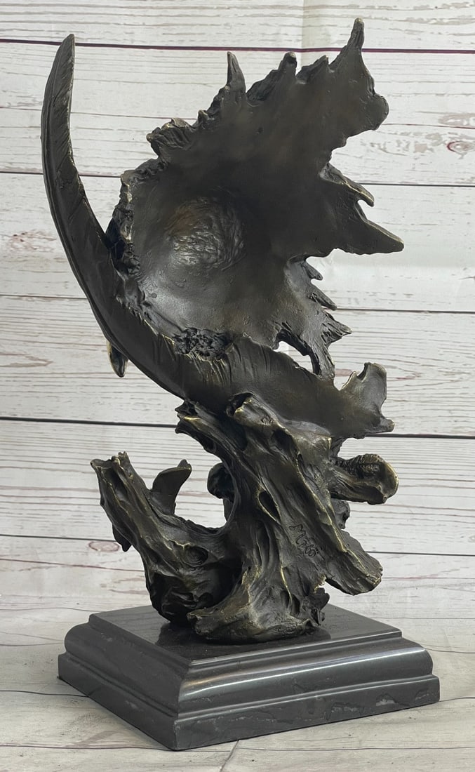 American Eagle Bronze Sculpture - 4