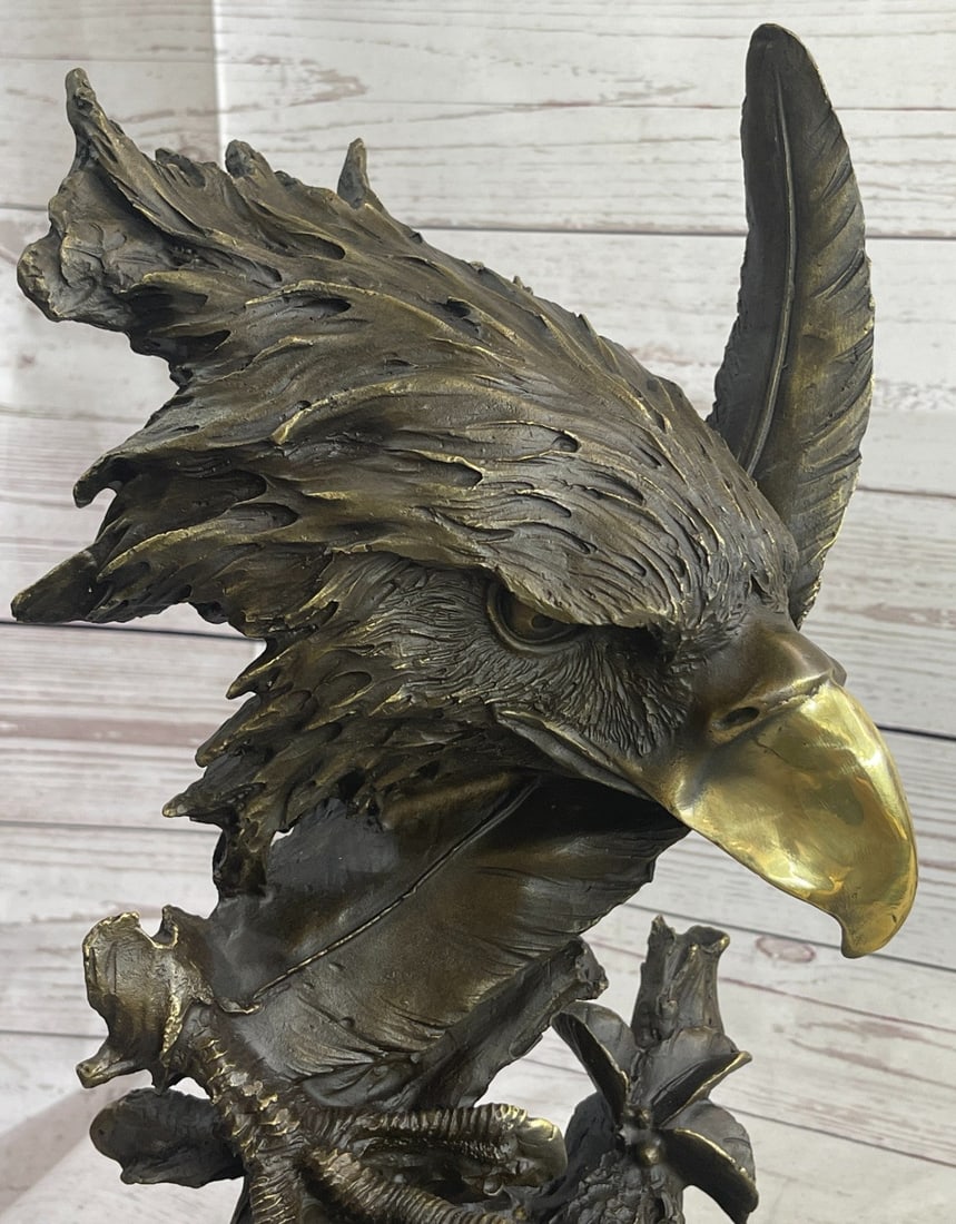 American Eagle Bronze Sculpture - 5