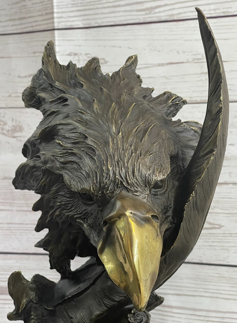 American Eagle Bronze Sculpture - 6