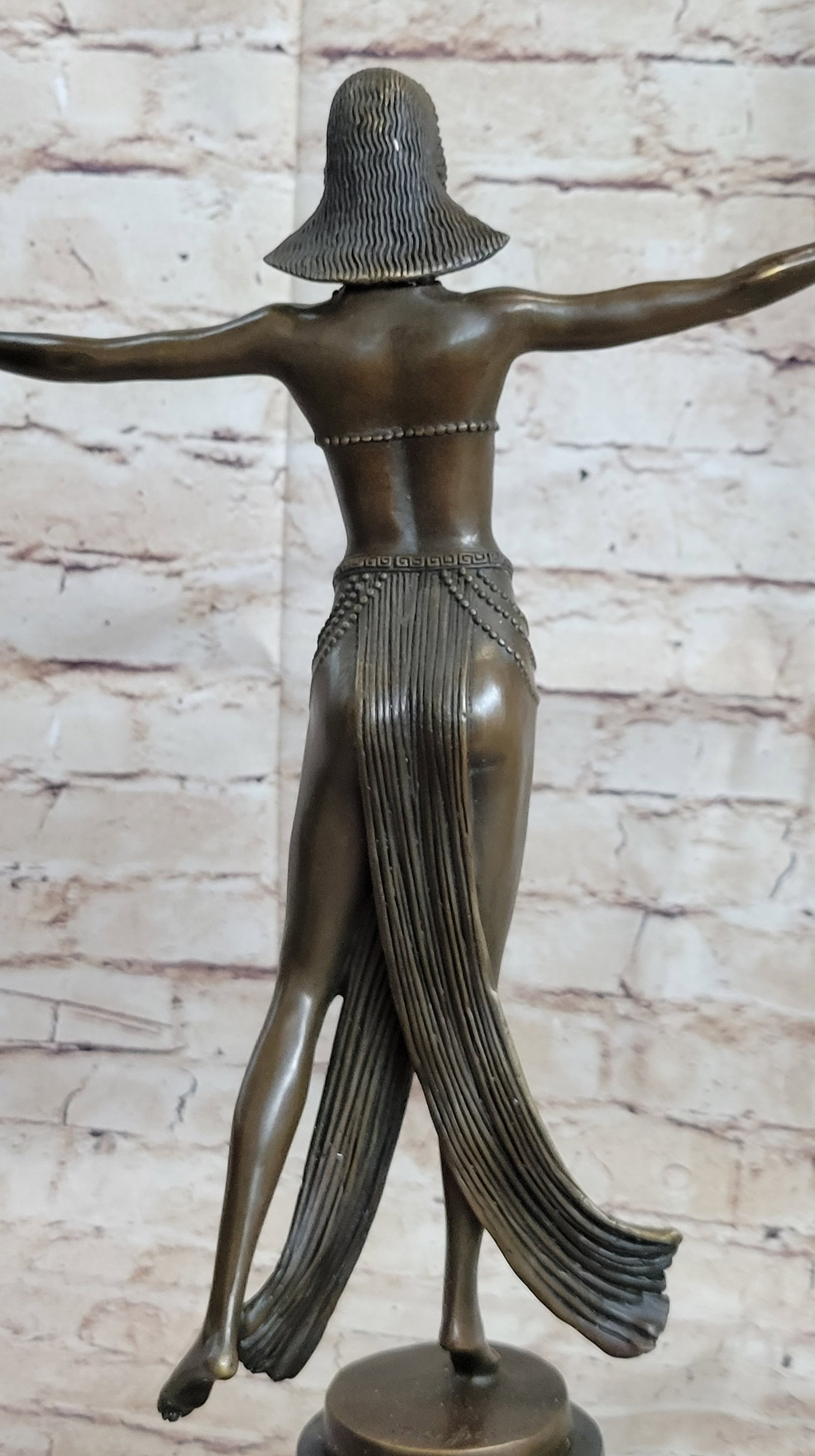 Belly Dancer Bronze Figurine - 9