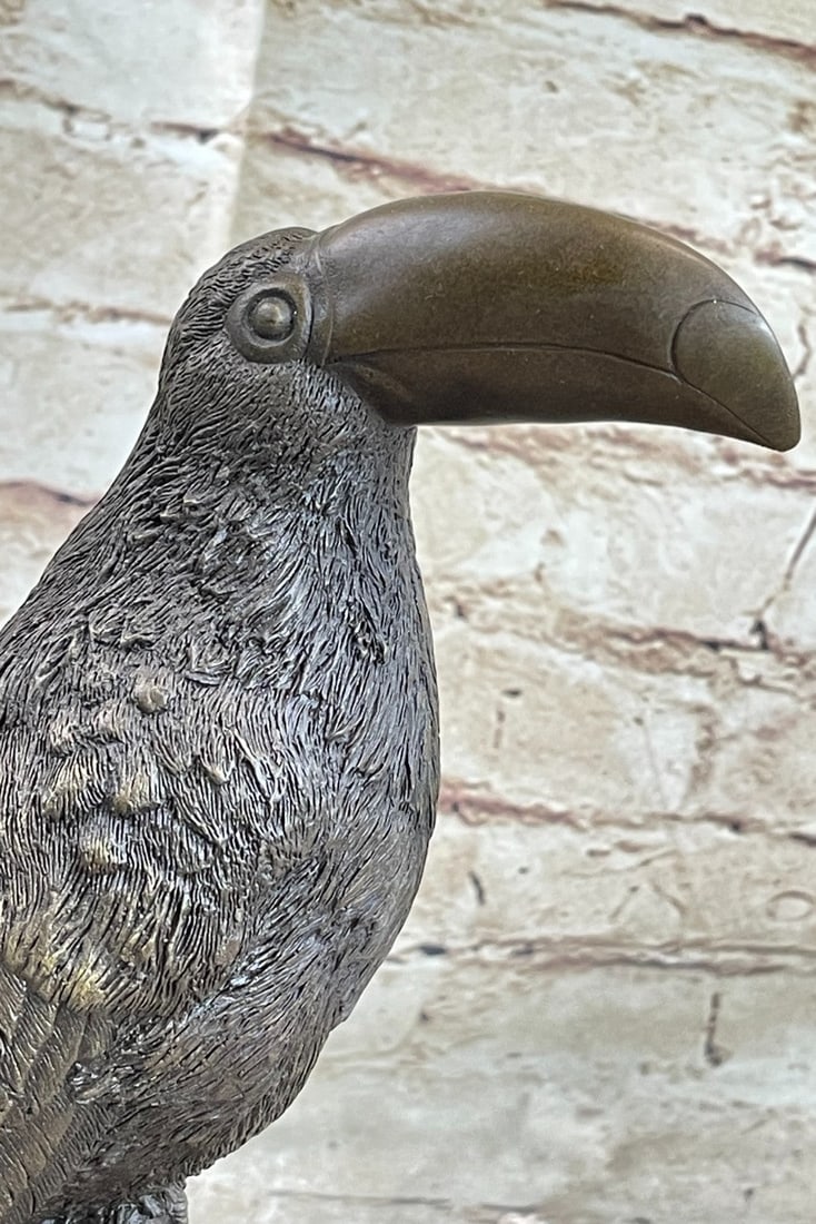Bird Genuine Bronze Statue - 8