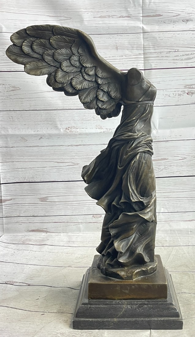 Winged Nike Bronze Statue - 4