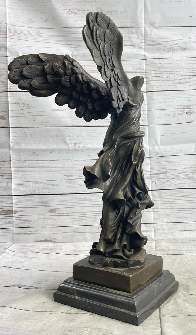Winged Nike Bronze Statue - 5