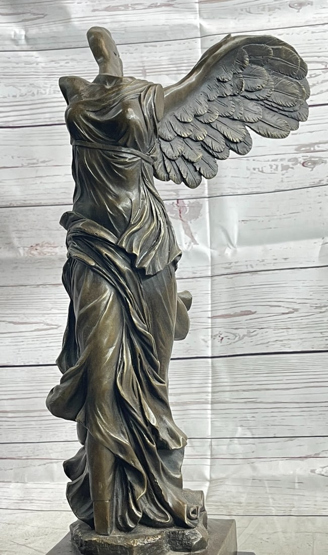 Winged Nike Bronze Statue - 6