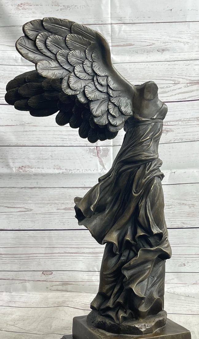 Winged Nike Bronze Statue - 8