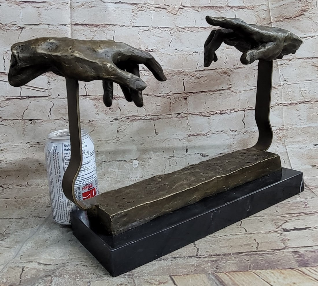 Touching Hand Bronze Sculpture - 2