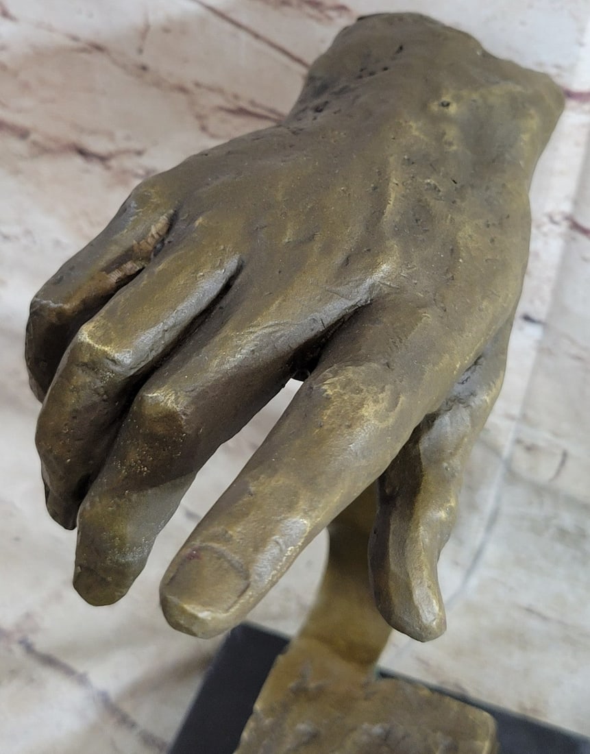 Touching Hand Bronze Sculpture - 6