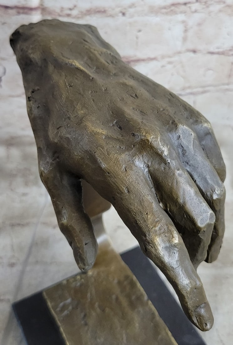 Touching Hand Bronze Sculpture - 7