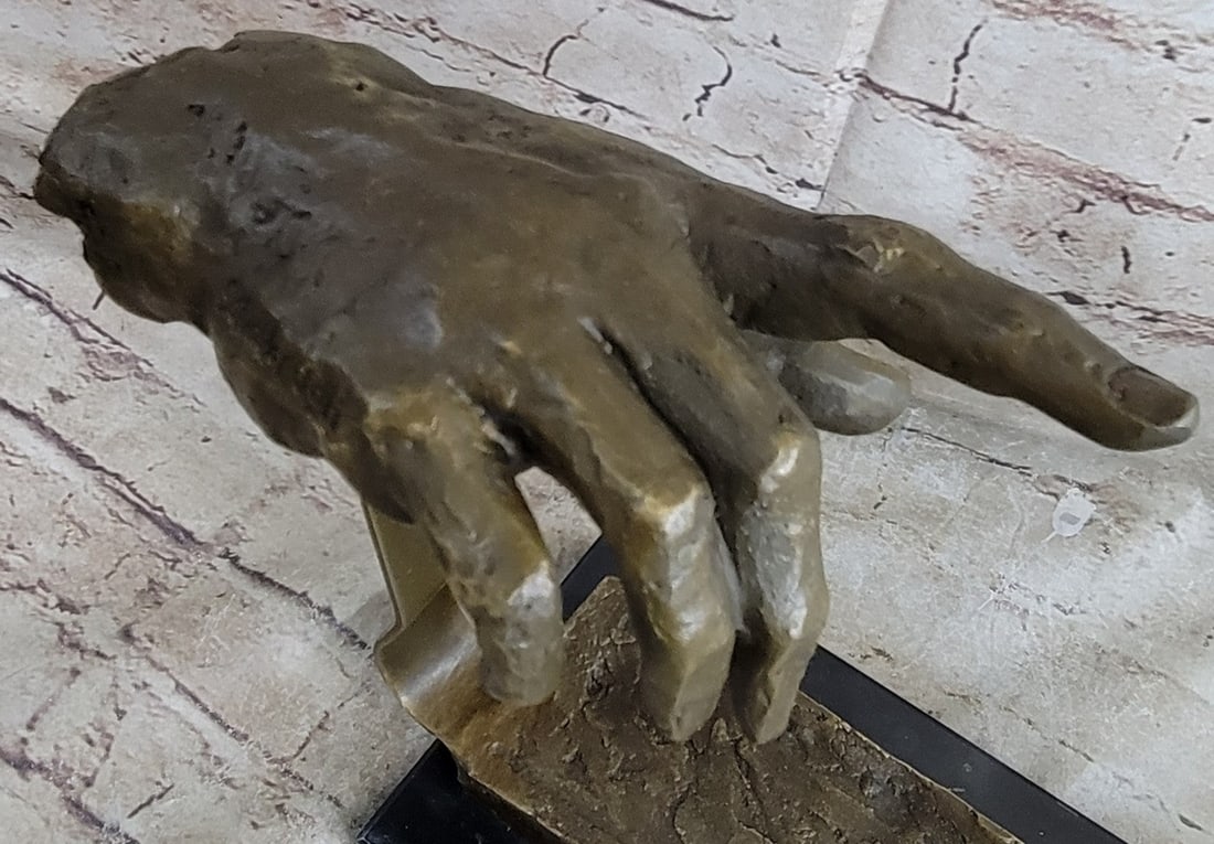 Touching Hand Bronze Sculpture - 9