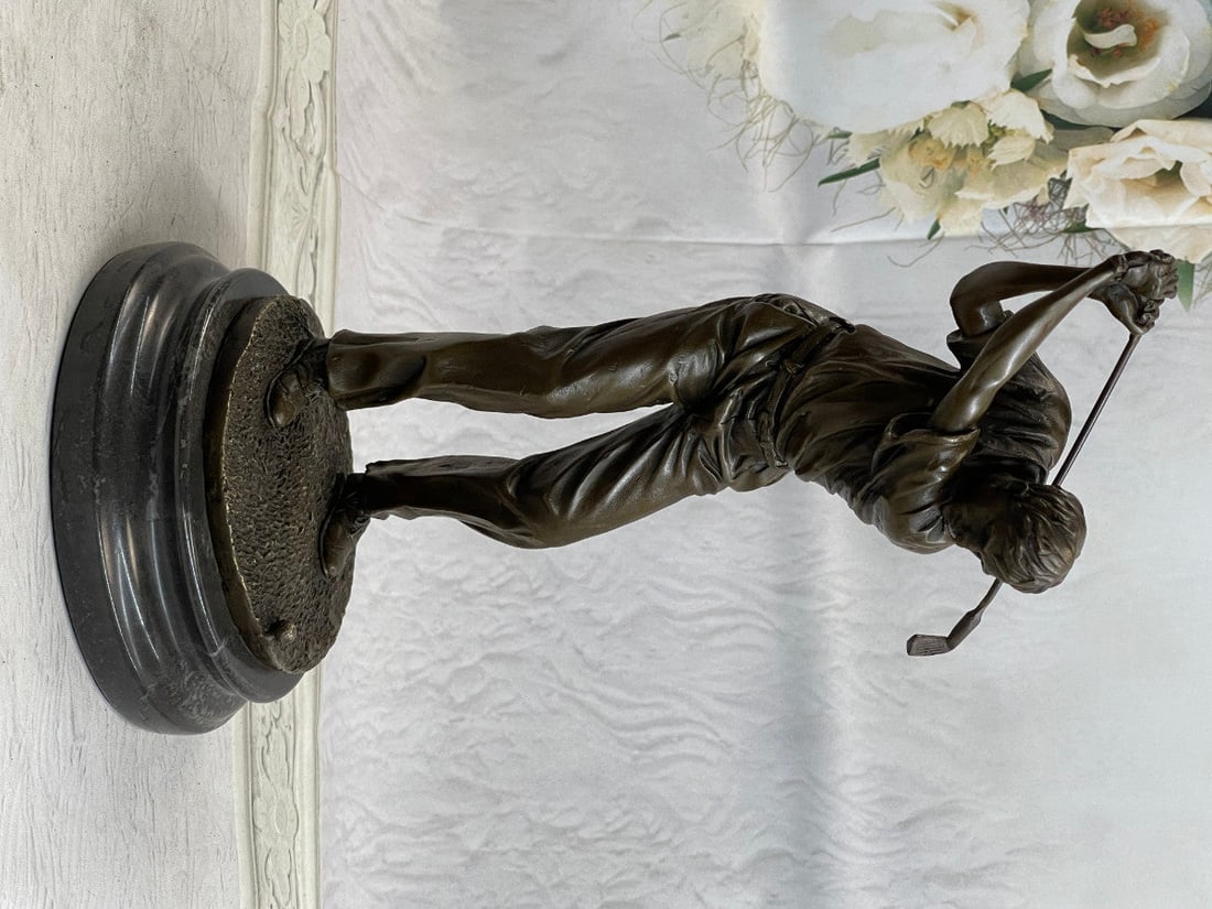 Golfer Bronze Statue - 3