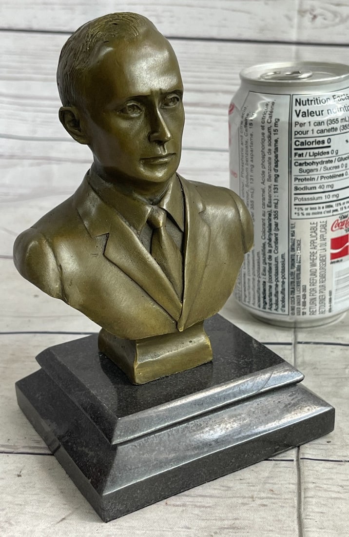 Russian Putin Bust Bronze Statue - 2