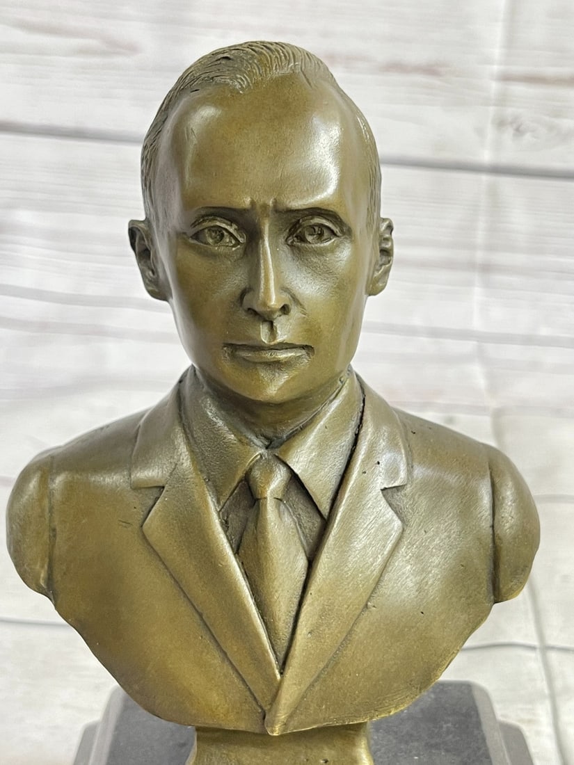 Russian Putin Bust Bronze Statue - 7
