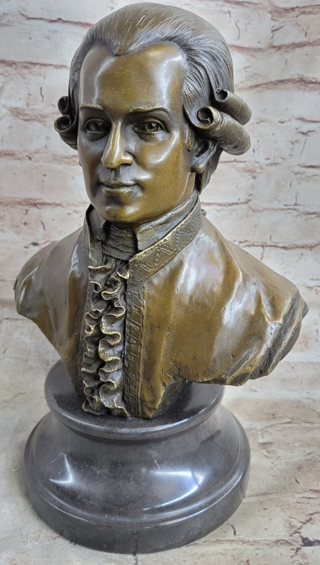 Mozart Bust Bronze Statue - 3