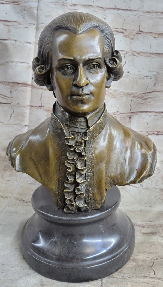 Mozart Bust Bronze Statue - 4