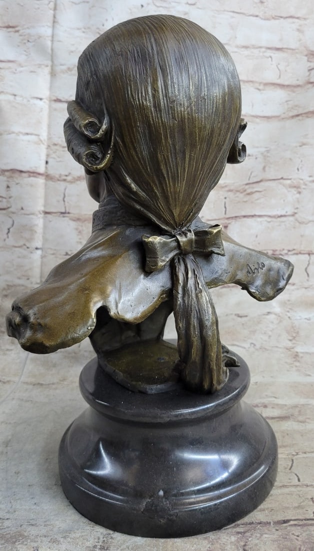 Mozart Bust Bronze Statue - 5