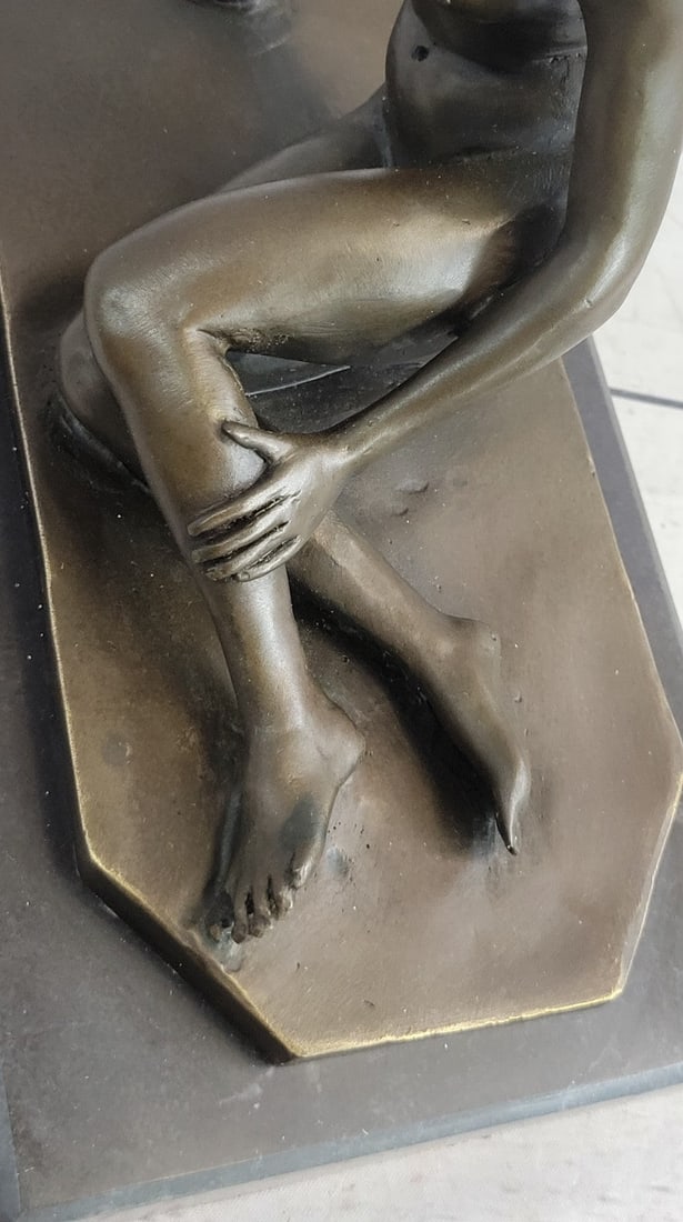 Victorian Lady Bronze Statue - 8