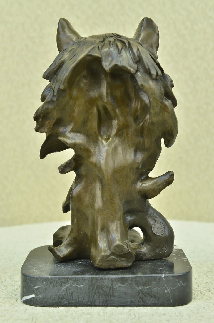 Wild Wolf Bronze Sculpture - 4