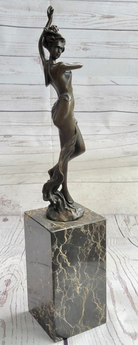 Nude Dancer Bronze Figure - 3