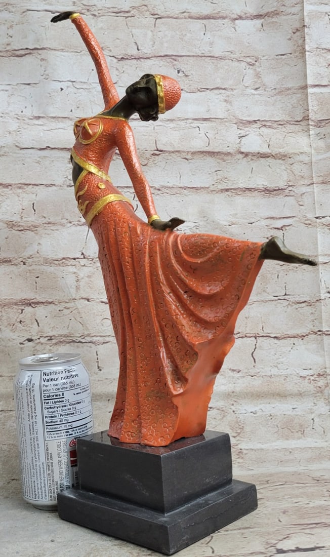 Dancer with Striking Pose Bronze Statue - 2
