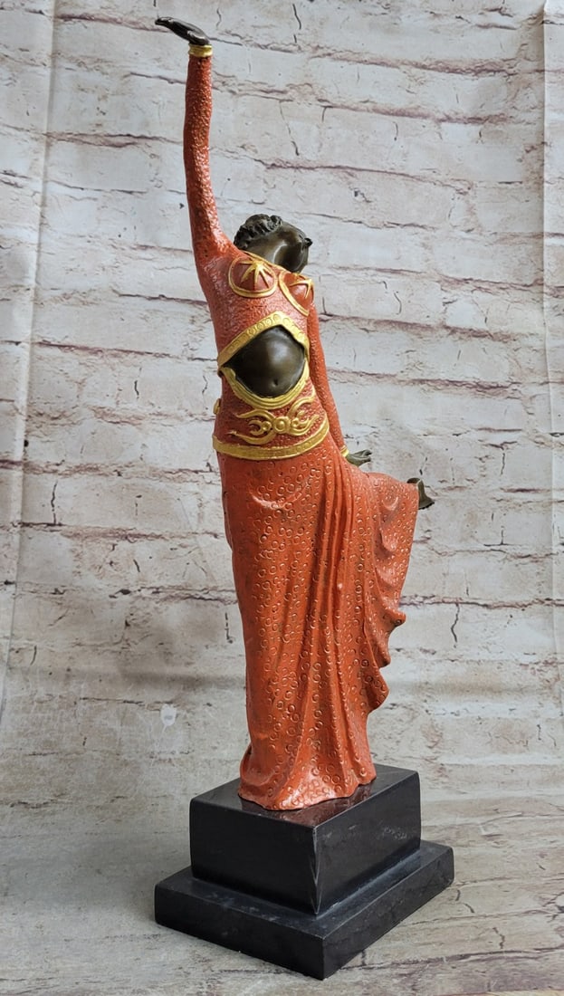 Dancer with Striking Pose Bronze Statue - 4