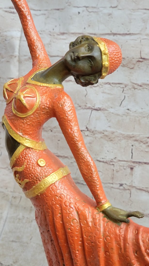 Dancer with Striking Pose Bronze Statue - 7
